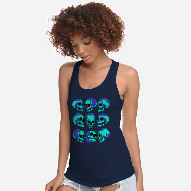 Many Faces of Death-womens racerback tank-fanfreak1