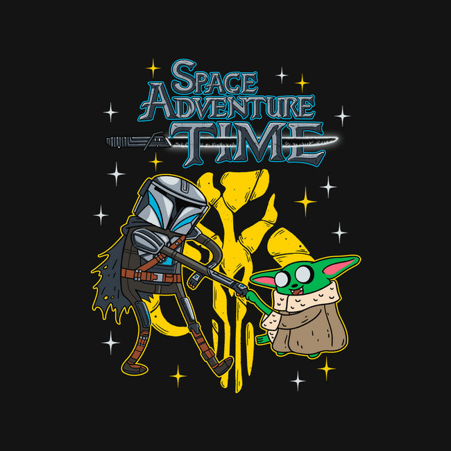 Space Adventure Time-none polyester shower curtain-Getsousa!