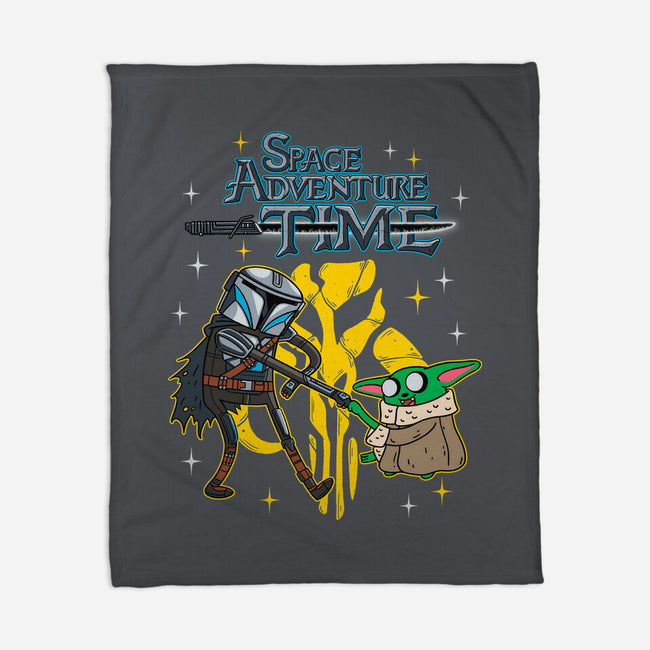 Space Adventure Time-none fleece blanket-Getsousa!
