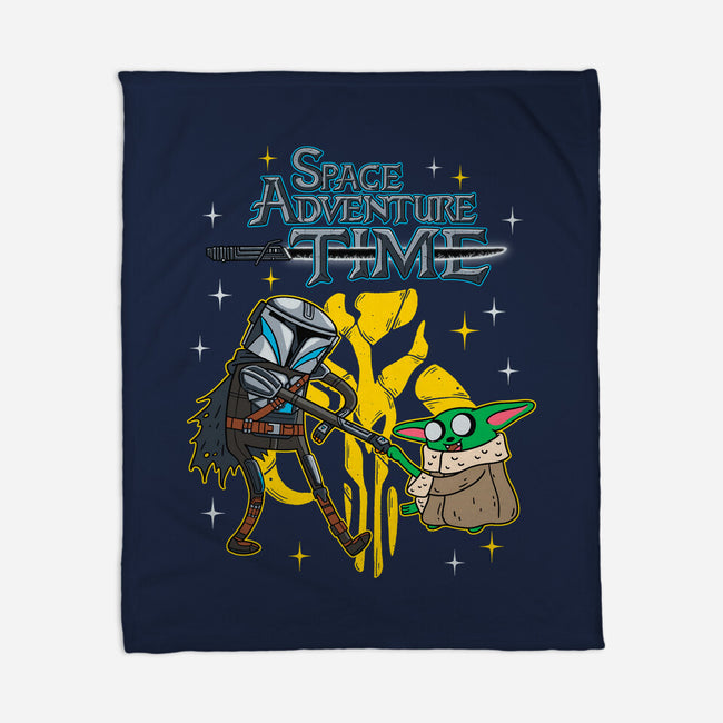 Space Adventure Time-none fleece blanket-Getsousa!