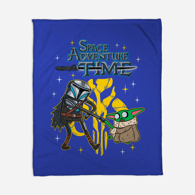 Space Adventure Time-none fleece blanket-Getsousa!