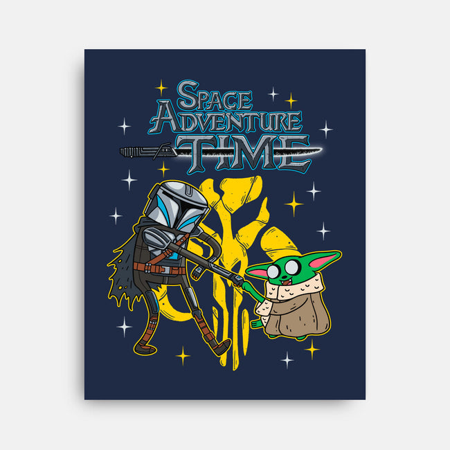 Space Adventure Time-none stretched canvas-Getsousa!