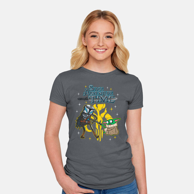 Space Adventure Time-womens fitted tee-Getsousa!