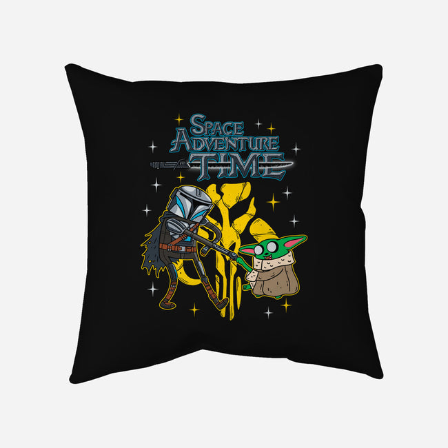 Space Adventure Time-none removable cover w insert throw pillow-Getsousa!