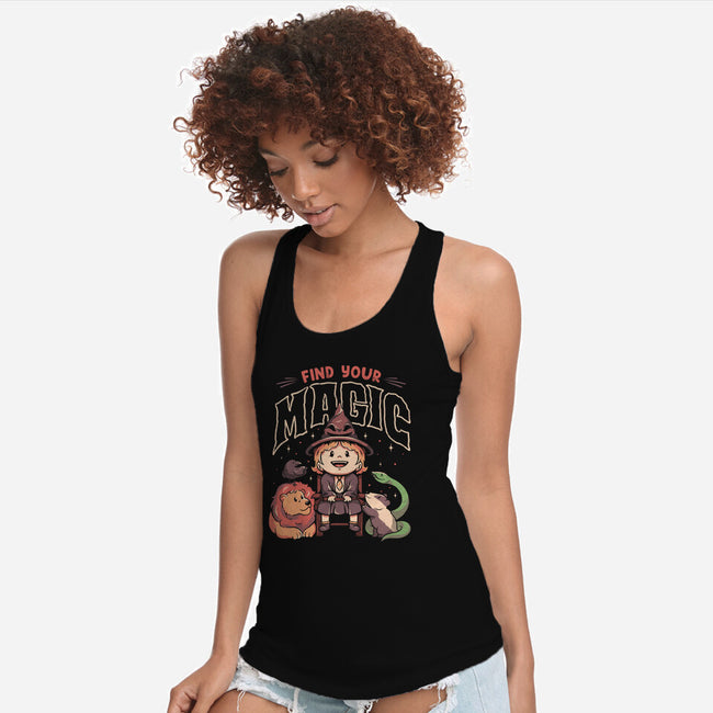 Find Your Magic-womens racerback tank-eduely