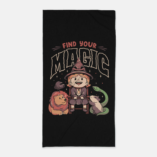 Find Your Magic-none beach towel-eduely