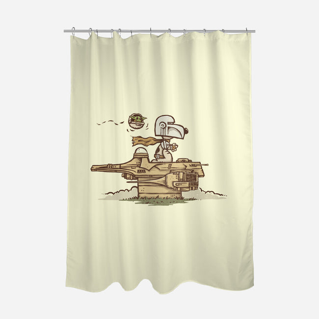 The Beaglorian-none polyester shower curtain-kg07