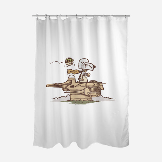 The Beaglorian-none polyester shower curtain-kg07