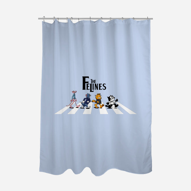 The Felines-none polyester shower curtain-SubBass49