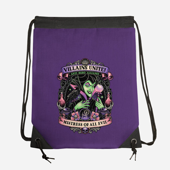 Mistress Of All Evil-none drawstring bag-momma_gorilla