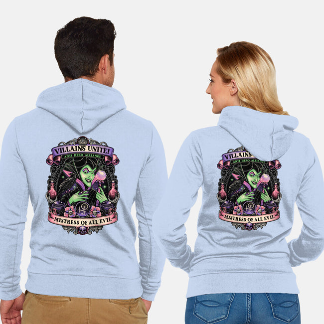 Mistress Of All Evil-unisex zip-up sweatshirt-momma_gorilla