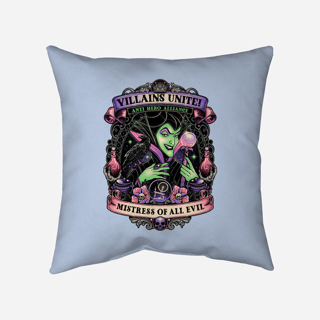 Mistress Of All Evil-none removable cover w insert throw pillow-momma_gorilla