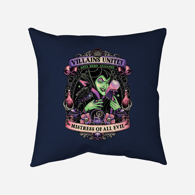Mistress Of All Evil-none removable cover w insert throw pillow-momma_gorilla