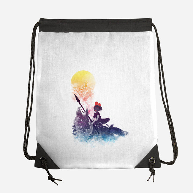 Princess Monokiki-none drawstring bag-kharmazero