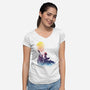 Princess Monokiki-womens v-neck tee-kharmazero