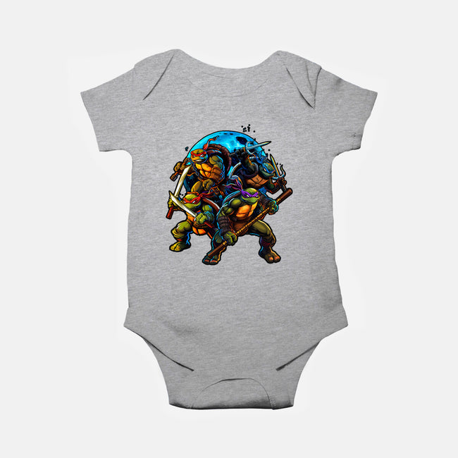 Classic Ninjas-baby basic onesie-Art_Of_One