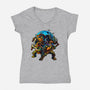 Classic Ninjas-womens v-neck tee-Art_Of_One