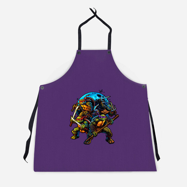Classic Ninjas-unisex kitchen apron-Art_Of_One