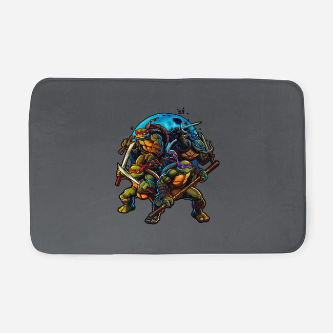 Classic Ninjas-none memory foam bath mat-Art_Of_One