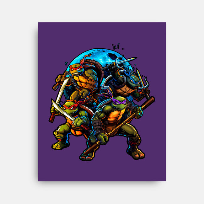 Classic Ninjas-none stretched canvas-Art_Of_One