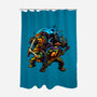 Classic Ninjas-none polyester shower curtain-Art_Of_One