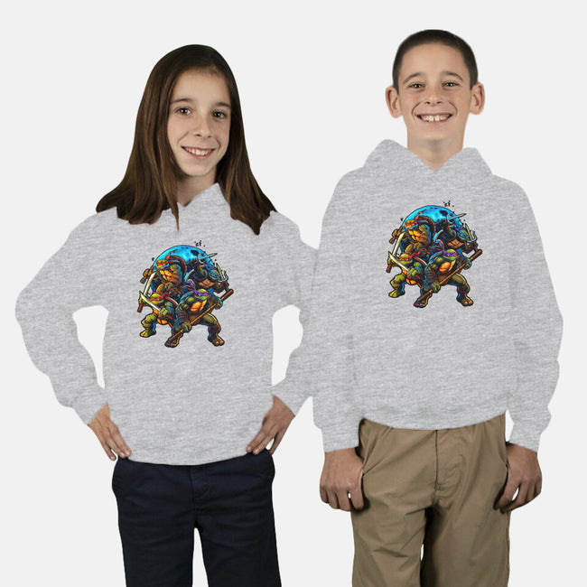 Classic Ninjas-youth pullover sweatshirt-Art_Of_One