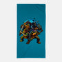 Classic Ninjas-none beach towel-Art_Of_One