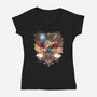 Hooked On A Feeling-womens v-neck tee-Art_Of_One