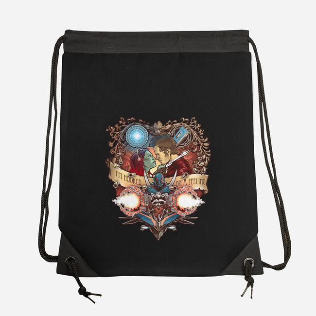 Hooked On A Feeling-none drawstring bag-Art_Of_One