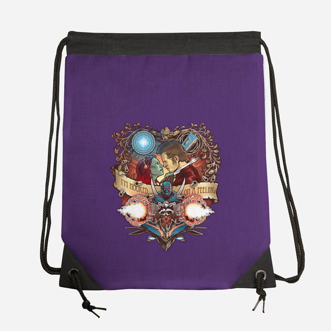 Hooked On A Feeling-none drawstring bag-Art_Of_One