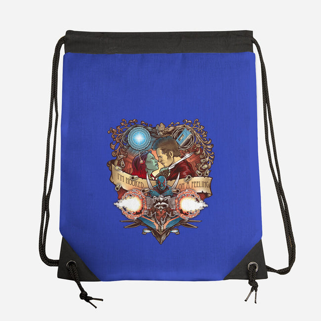 Hooked On A Feeling-none drawstring bag-Art_Of_One