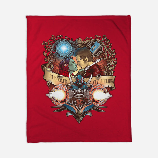 Hooked On A Feeling-none fleece blanket-Art_Of_One