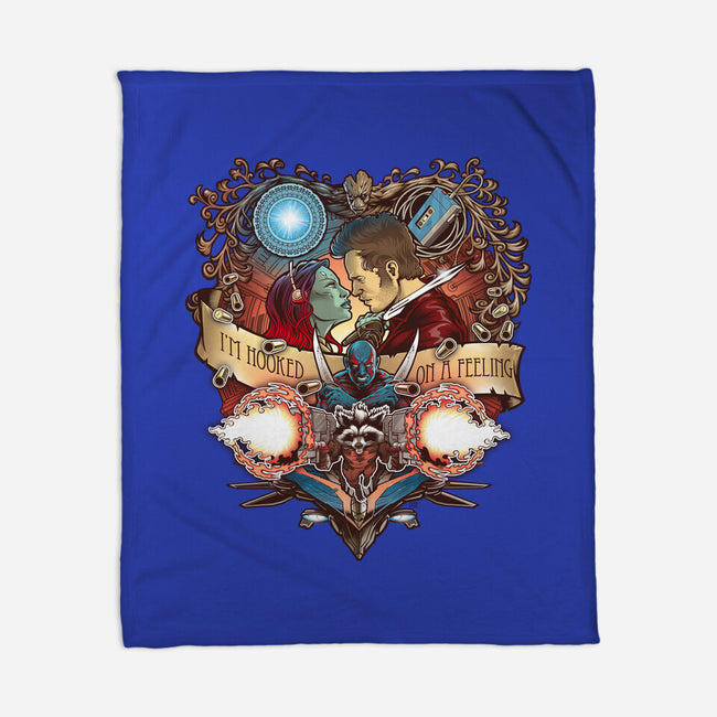Hooked On A Feeling-none fleece blanket-Art_Of_One
