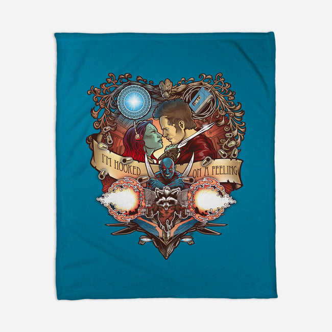 Hooked On A Feeling-none fleece blanket-Art_Of_One