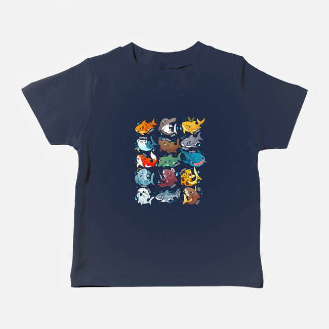 Sharks-baby basic tee-Vallina84