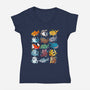 Sharks-womens v-neck tee-Vallina84