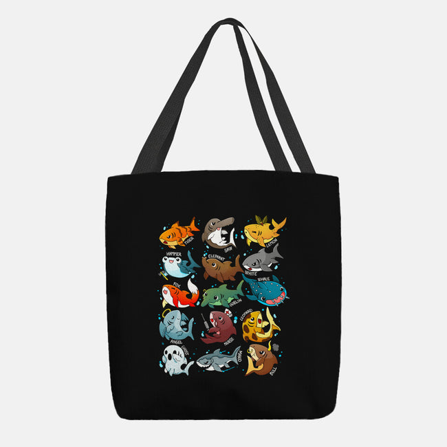 Sharks-none basic tote bag-Vallina84