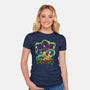 Duel Between Ladies-womens fitted tee-Diego Oliver