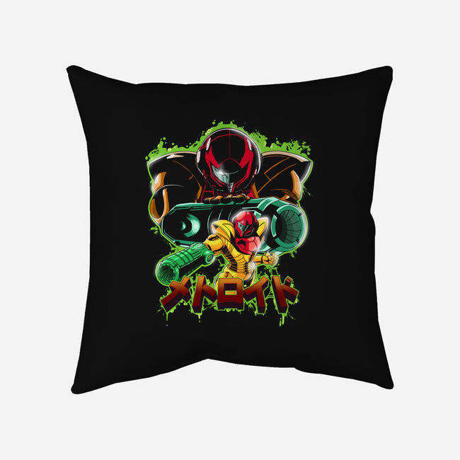 Duel Between Ladies-none removable cover w insert throw pillow-Diego Oliver