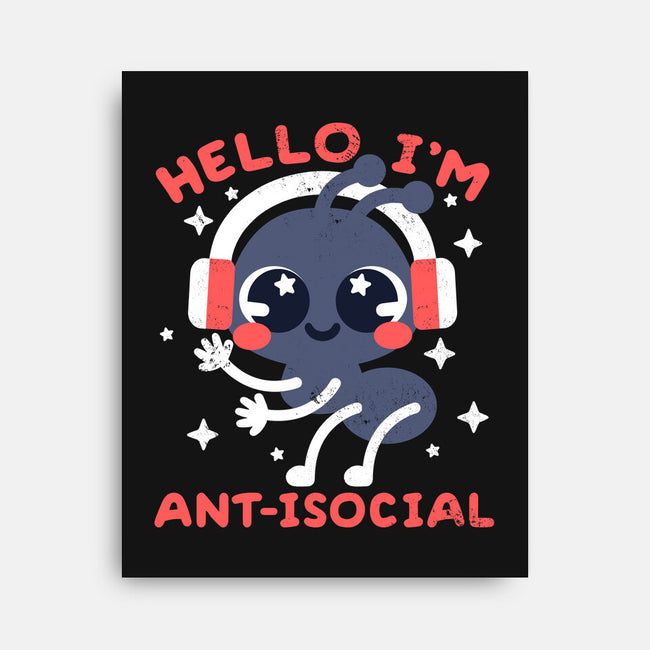 Antisocial Ant-none stretched canvas-NemiMakeit