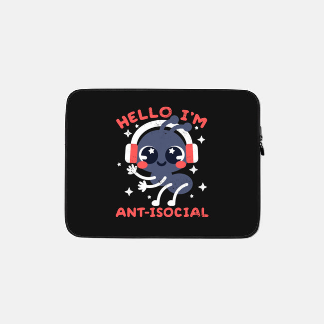 Antisocial Ant-none zippered laptop sleeve-NemiMakeit