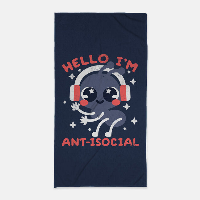 Antisocial Ant-none beach towel-NemiMakeit