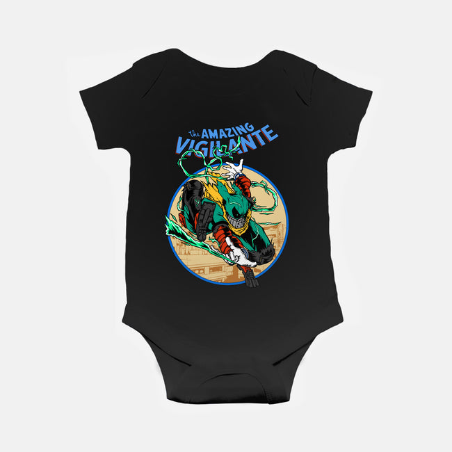 The Amazing Vigilante-baby basic onesie-joerawks