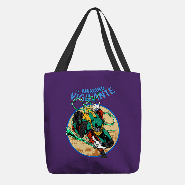 The Amazing Vigilante-none basic tote bag-joerawks