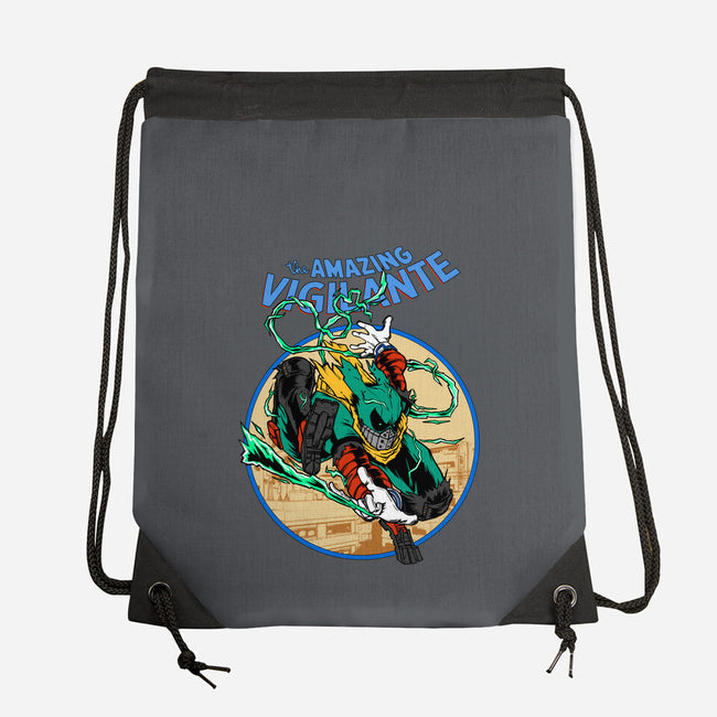The Amazing Vigilante-none drawstring bag-joerawks