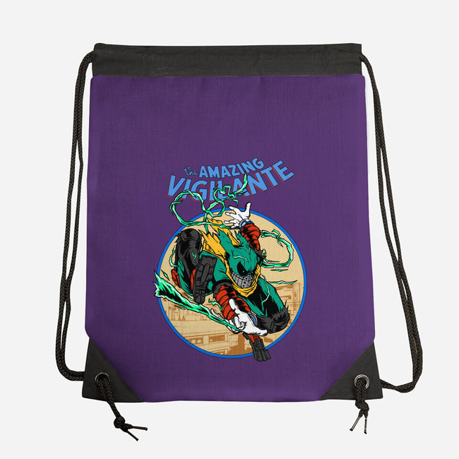 The Amazing Vigilante-none drawstring bag-joerawks