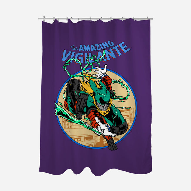 The Amazing Vigilante-none polyester shower curtain-joerawks