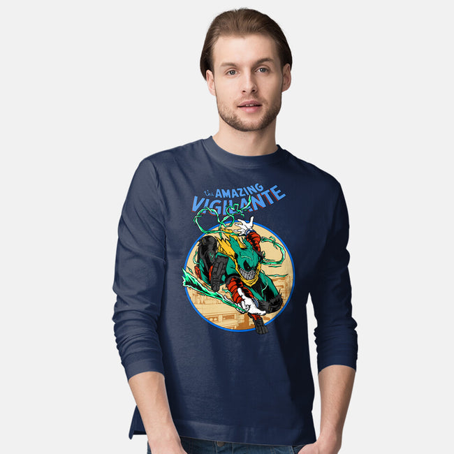 The Amazing Vigilante-mens long sleeved tee-joerawks