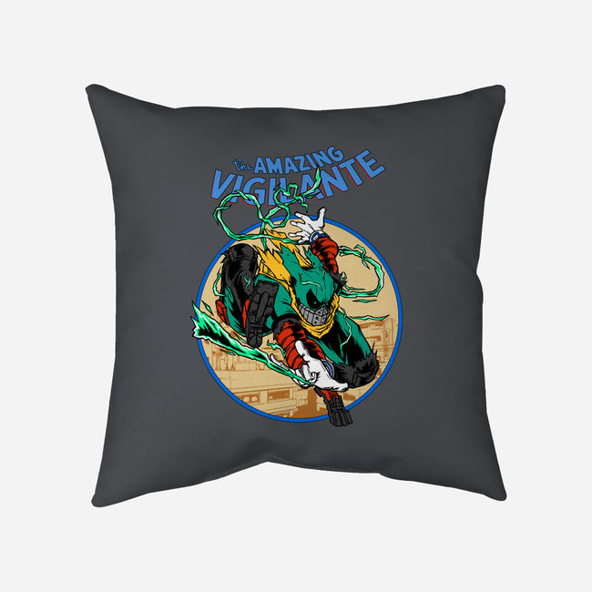 The Amazing Vigilante-none removable cover w insert throw pillow-joerawks