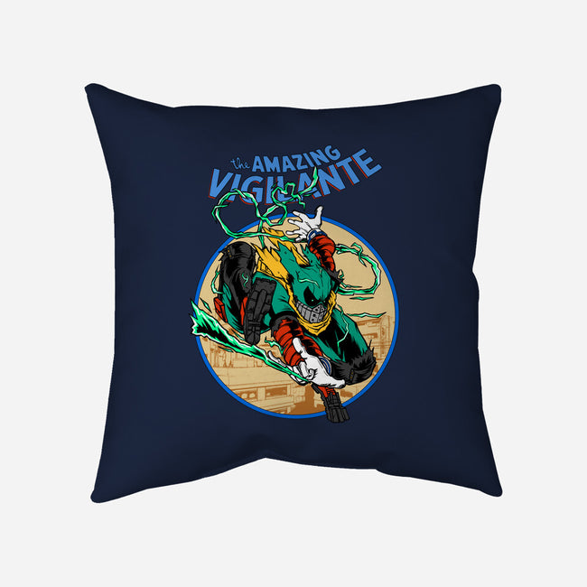 The Amazing Vigilante-none removable cover w insert throw pillow-joerawks
